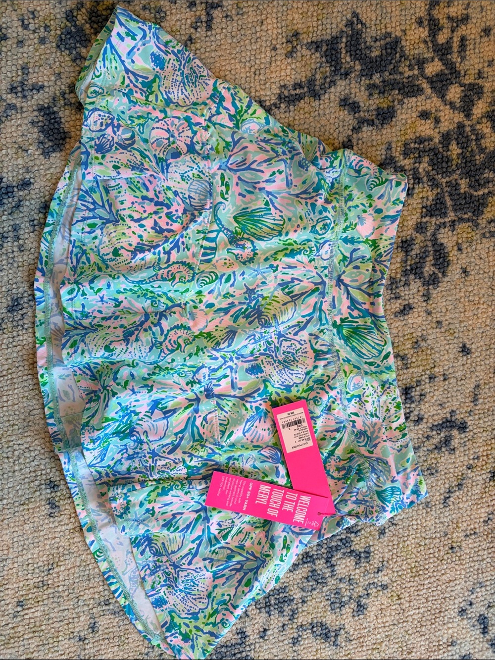 Lilly Pulitzer Coral Reef Print Bermuda Shorts in Mint, Pink & Blue